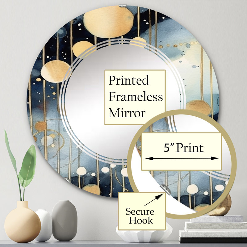 Miroir mural Wesle, 24 po x 24 po