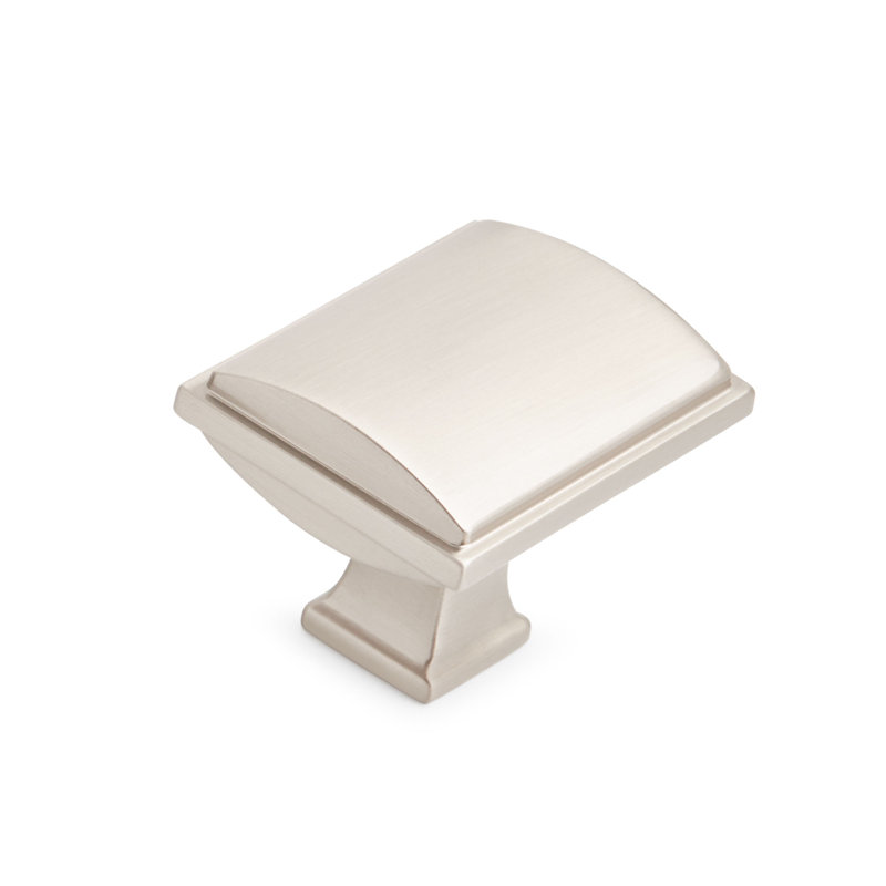 Poignée d'armoire rectangulaire 1-5 / 8 "Inigo, Nickel satiné