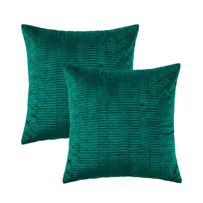 Velvet Pleated Euro Pillow Cover