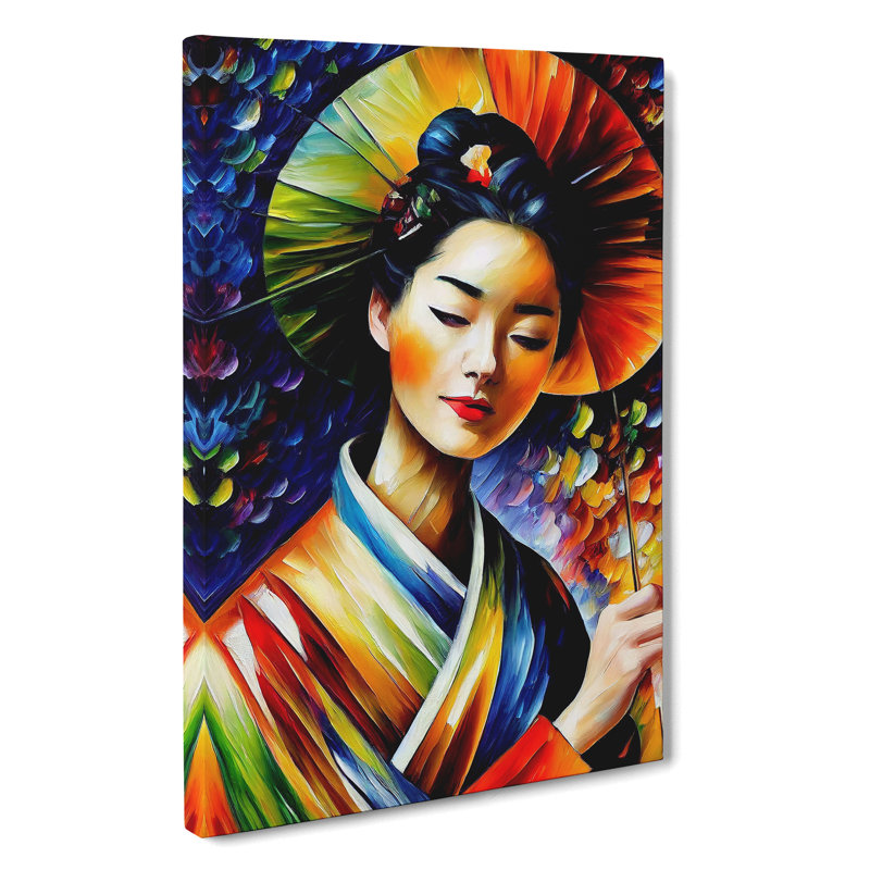 Portrait Of A Geisha No.4 - Wrapped Canvas Print, 50cm H x 35cm W x 3cm D