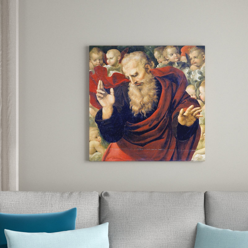 Eterno E Angeli by Raphael - Wrapped Canvas Square Print