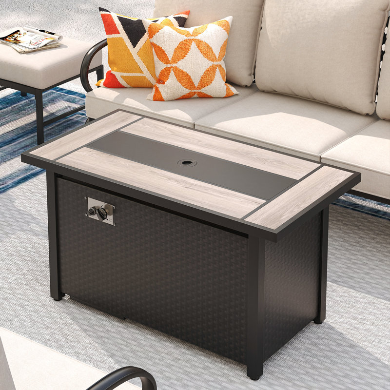 Cherra 24.7"H Outdoor Fire Pit Table