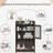 Over The Toilet Cabinet Double Door Wood Bathroom Storage Organizer With Adjustable Shelves, Cubby And Tempered Glass Door-243289479