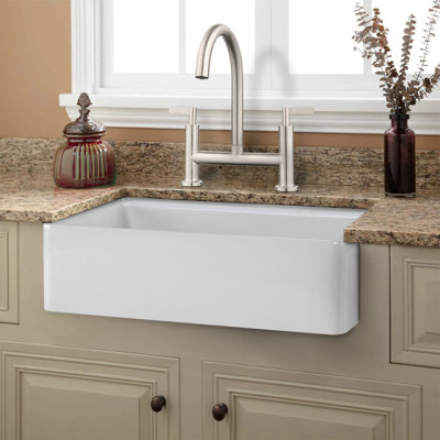 30'' L Single Bowl Fireclay Kitchen Sink