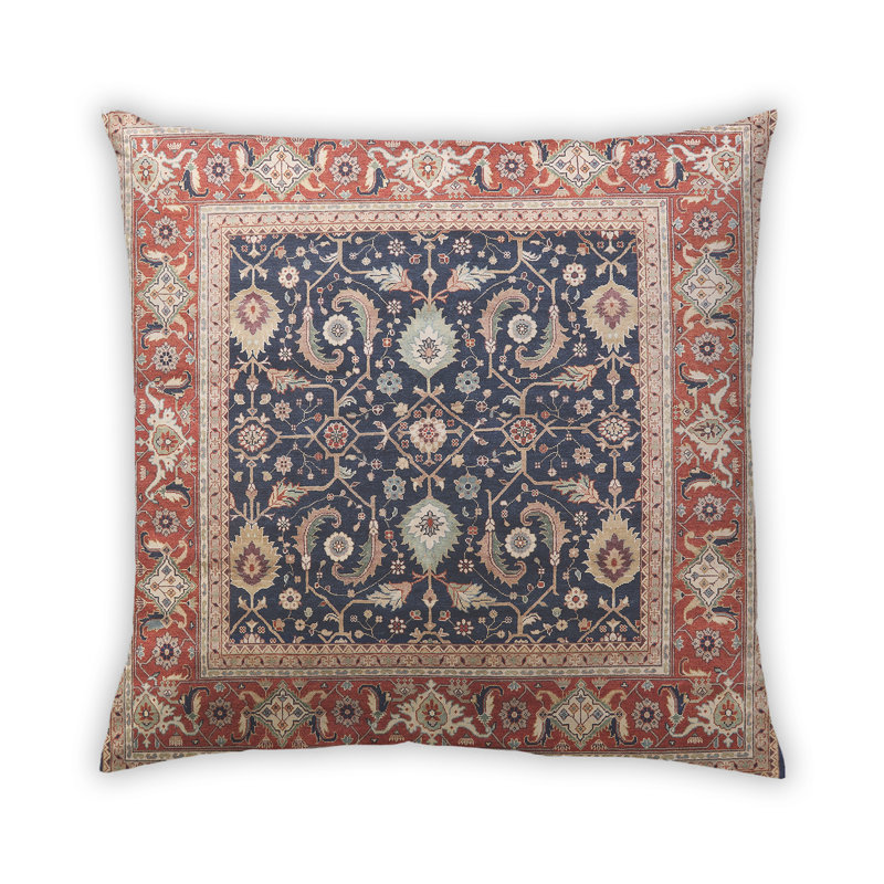 Damask Outdoor Throw Pillow