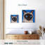 Chat siamois sur fond bleu-822503077