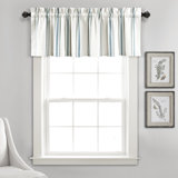 Striped Cotton Tailored Window Valance