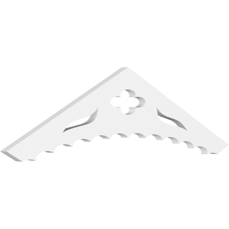 Pignon en PVC de qualité architecturale Wellington, H 9 po x l 36 po x P 1 po, 6 / 12