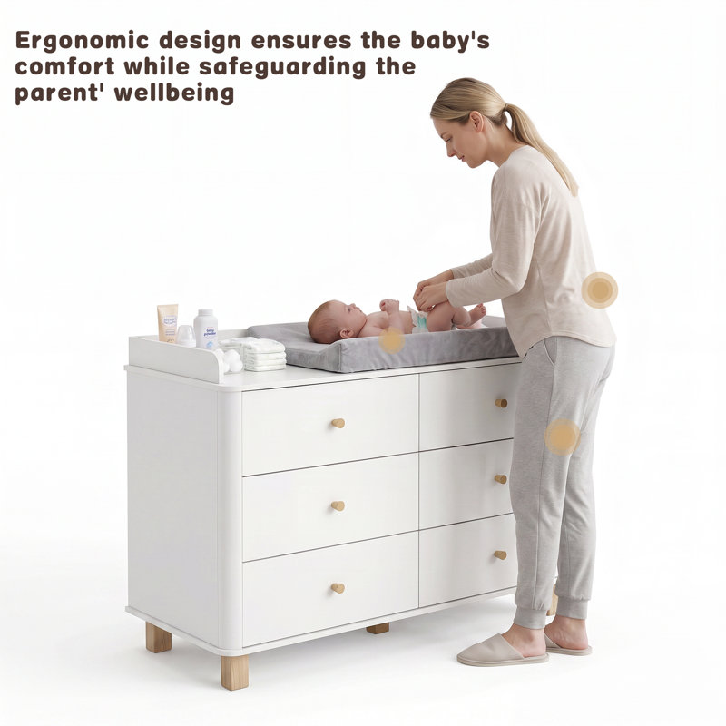 120 cm W Chest of 6 Drawers