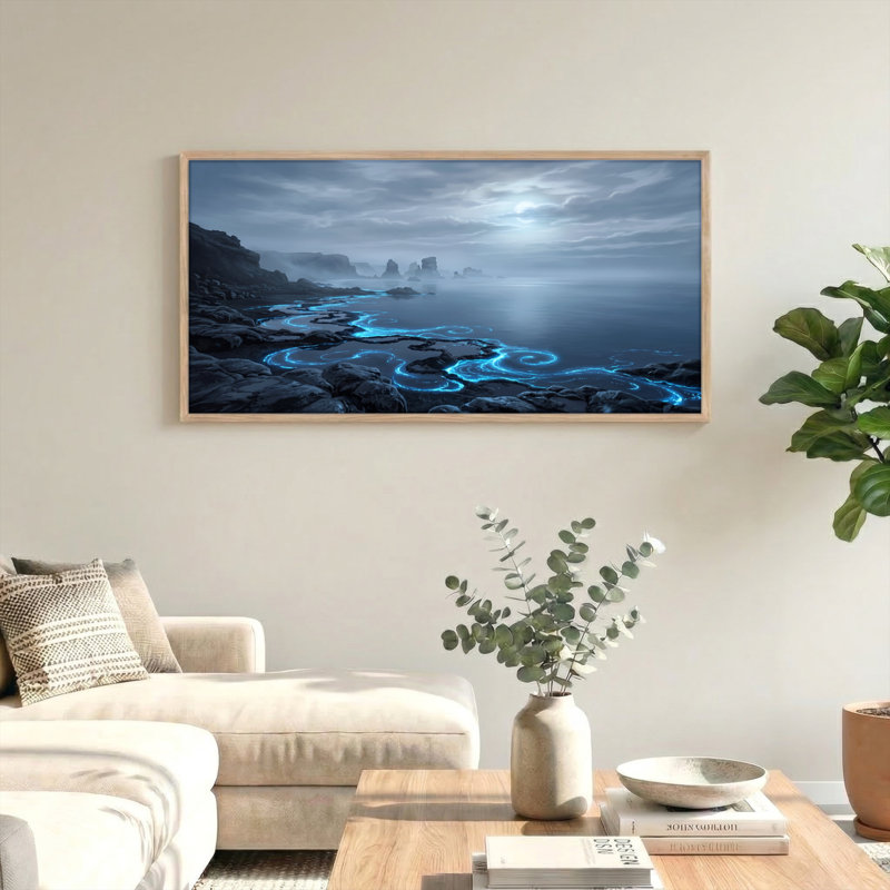 Mystic Ocean, reproduction d'art sur toile, ensemble de 1, Naturel, 40“W x 20”H
