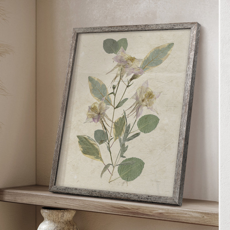 Pressed Arrangement III Framed Print - Solid Wood 49774, 21" H x 17" W