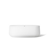 Ceric 65-1/4" x 31-5/16" Freestanding Bath With Center Toe-Tap Drain