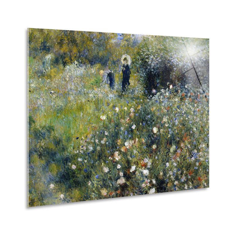 Donna con Ombrello in Giardino by Pierre-Auguste Renoir - Rectangle Print