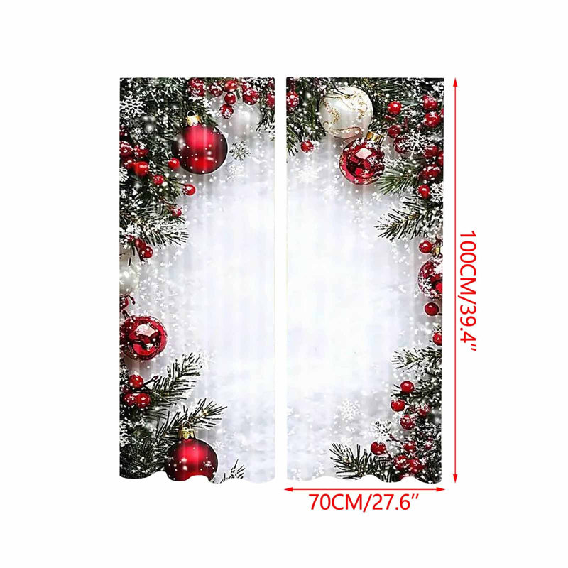 Rideaux de Noël en polyester, A