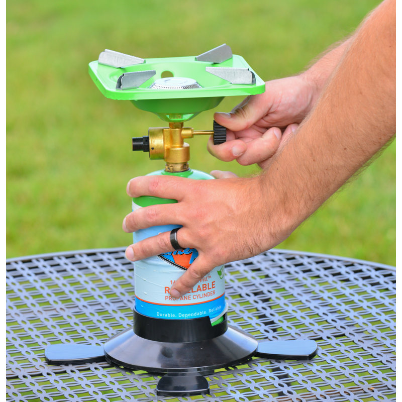 Flame King Green Single Burner Portable Propane Stove