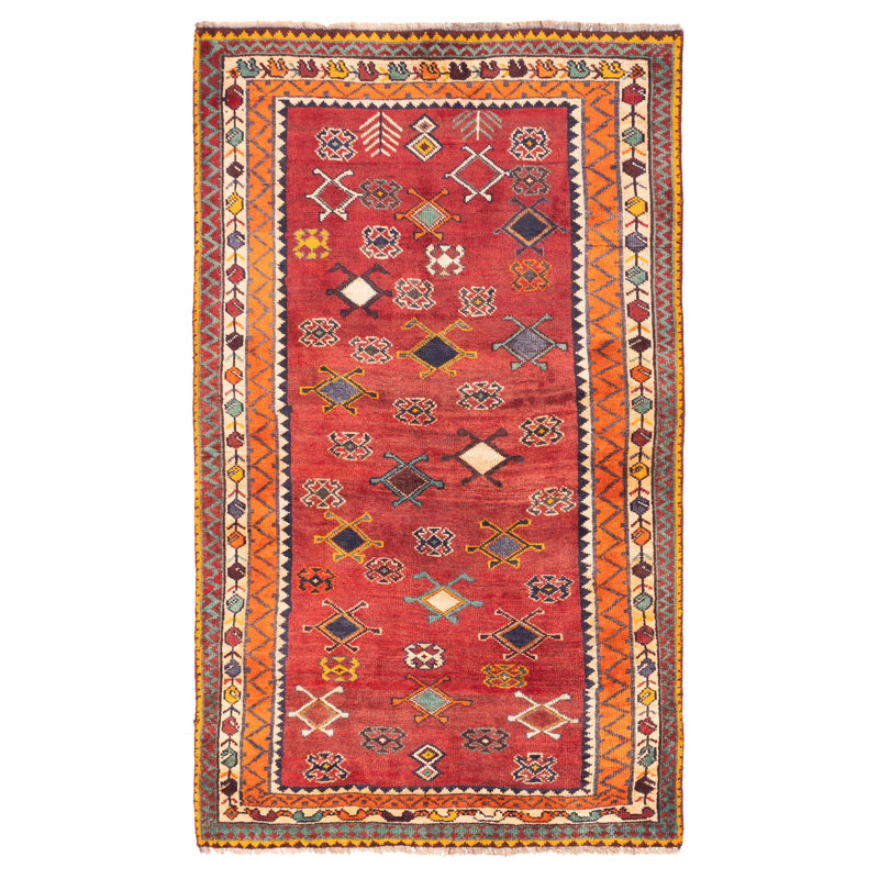 Melis  Red Rug 4'0" x 7'2"