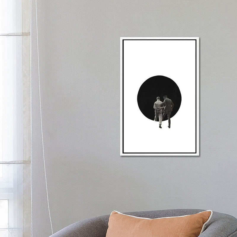 March To The Abyss by Richard Vergez - Gallery-Wrapped Canvas Giclée on Canvas, 66.04 cm H x 45.72 cm W, White Framed