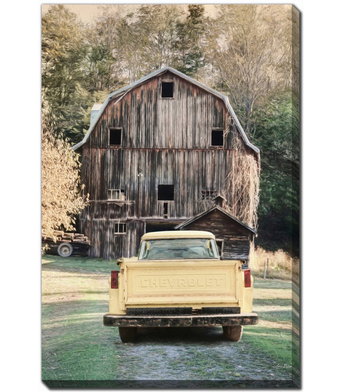 Chevy, art mural sur toile, H 20 po x l 16 po