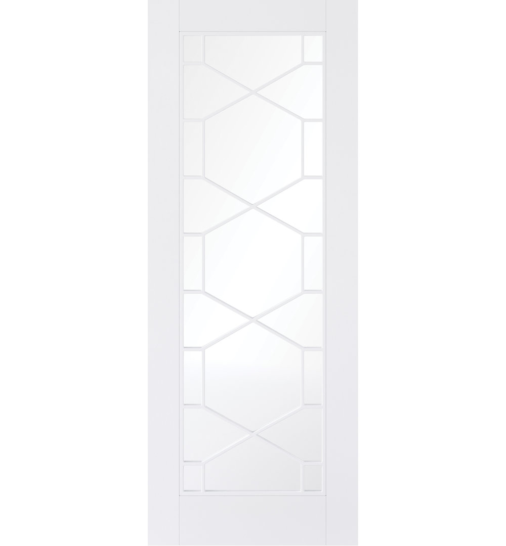 Orly Clear Glazed Primed White Internal Door