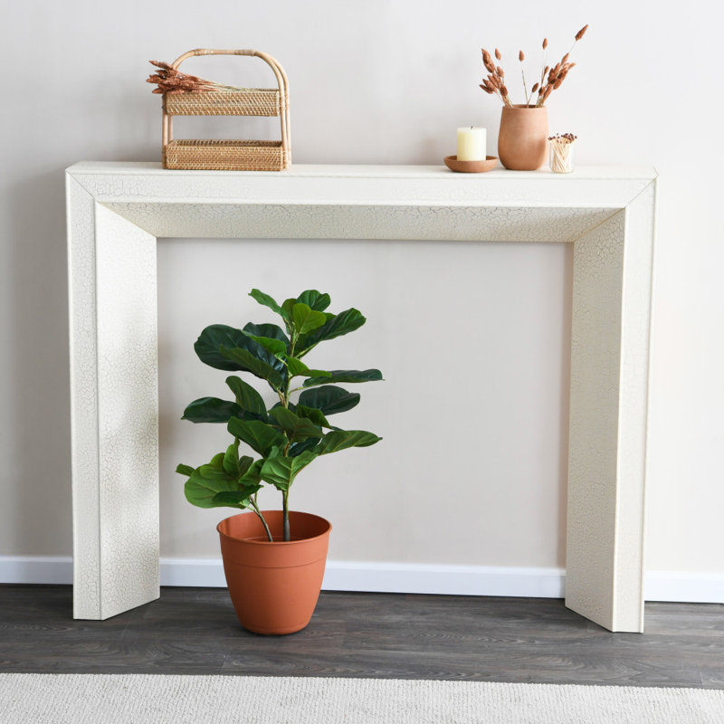 Modern Decorative Fireplace Mantel, Cream