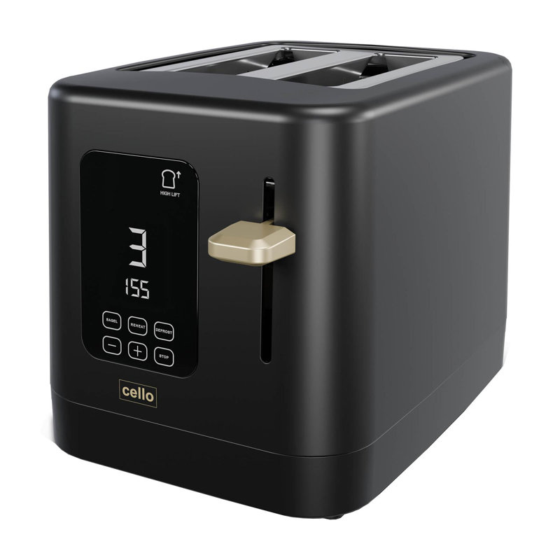 Cello 2 Slice Digital Toaster, Black