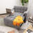 48'' Upholstered Reclining Sleeper Sofa-842644451