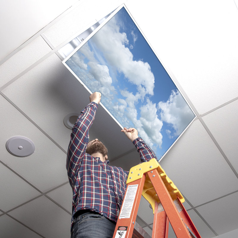 Octo Lights - Fluorescent Light Covers - Flexible Ceiling Light Diffuser Panels - Decorative Clouds - For Classrooms And Offices - 002