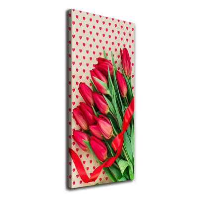 Red tulips 1 Piece Wrapped Canvas Wall Art
