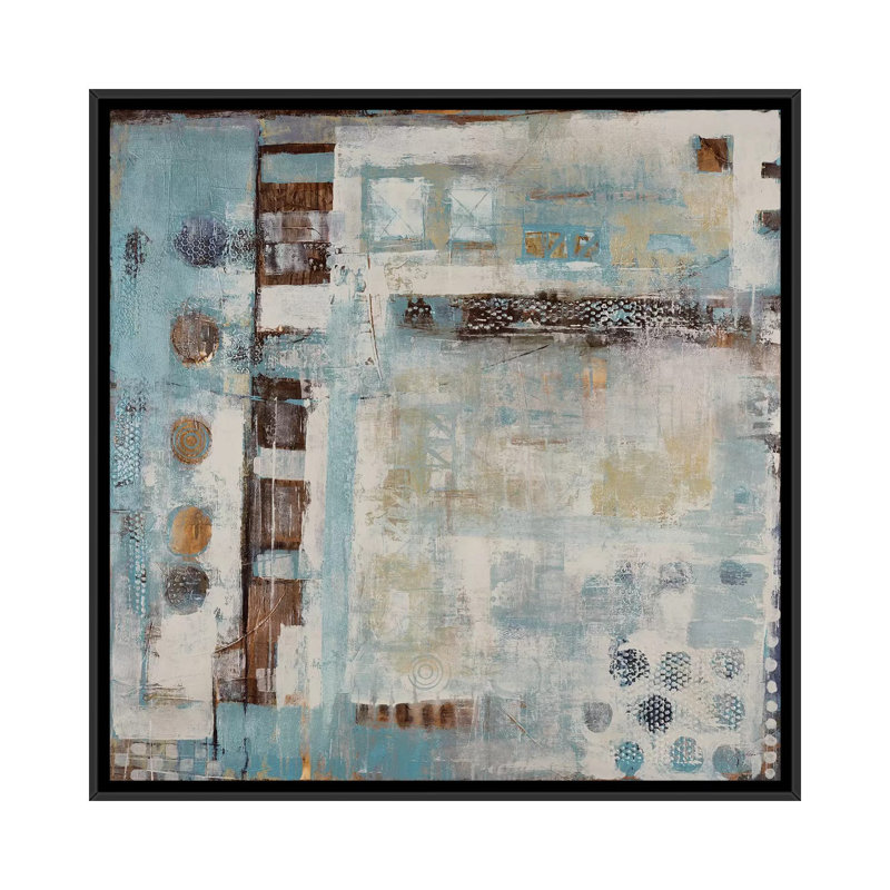 « peek-a-boo », reproduction sur toile, H 18 po x l 18 po x P 1,5 po, Toile avec cadre noir, Pas de tapis