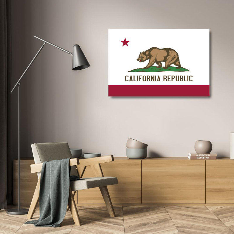 California State, 16" H x 24" W