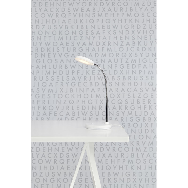 Bernhardt Desk, White/Chrome
