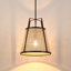 Luminaire suspendu noir mat 1 lumière