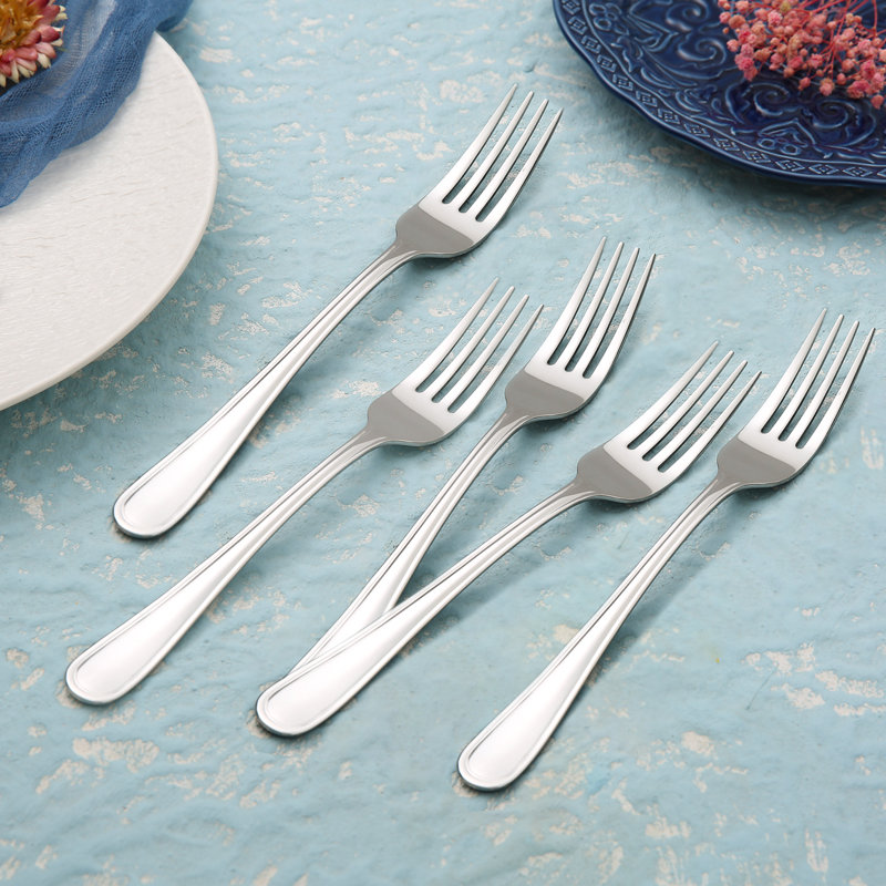  12 Pcs Silverware – Stainless Steel Dinner Fork– Elegant Cutlery For Home, Restaurant, Wedding & Holiday Dining