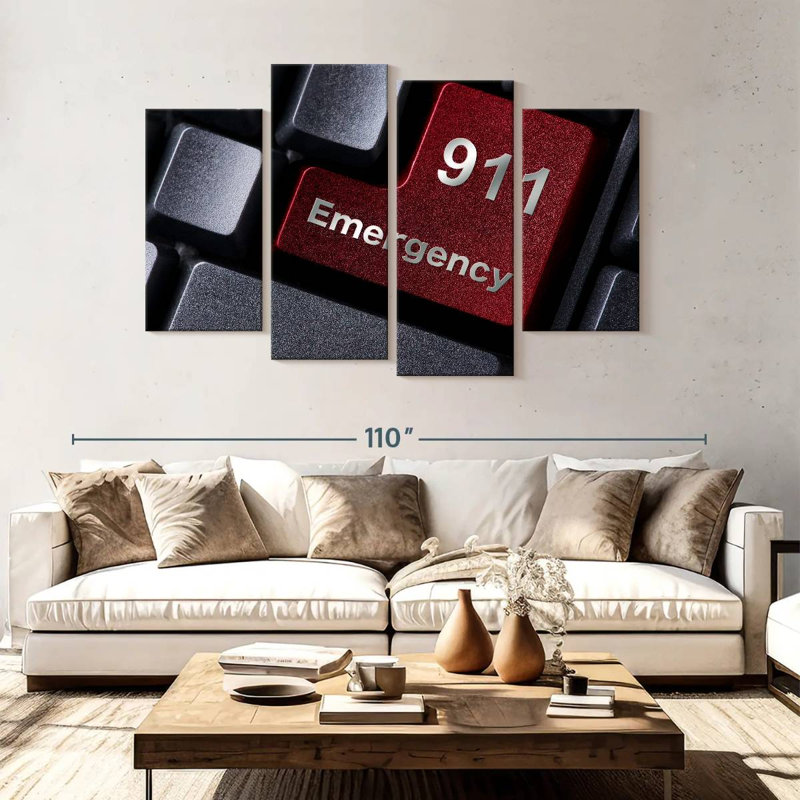 Alcaraz 911 Emergency, 54" H x 84" W
