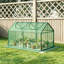 Portable Mini Outdoor Greenhouse 120 x 60 x 60cm Steel Frame Plant Grow House with Roll-up Zipper Windows-133426481