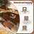 6-Piece Solid Wood Dining Table Set With Rattan-Back Chairs-431275012