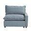 Chaise à accoudoirs en lin Gracey-337493774