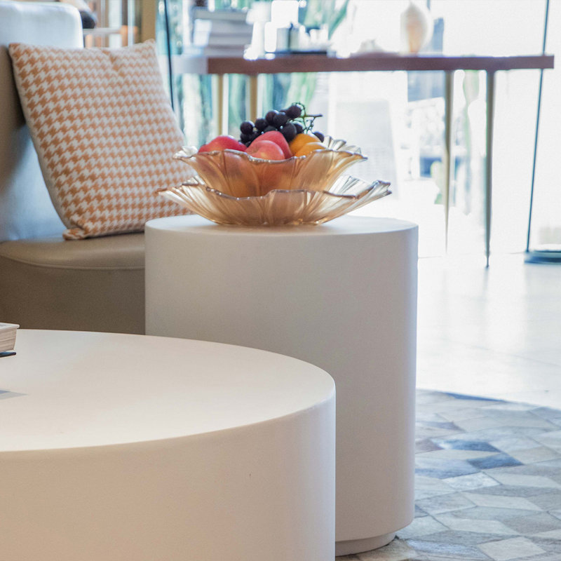 End Table, Cream White