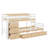 Space-Saving Twin Over Twin Loft Bunk Bed With Integrated Drawers And Sturdy Ladder-487486569