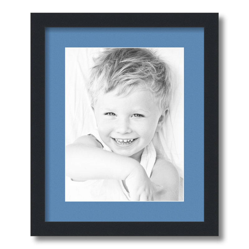 Matte Picture Frame with Mat, Liberty Blue