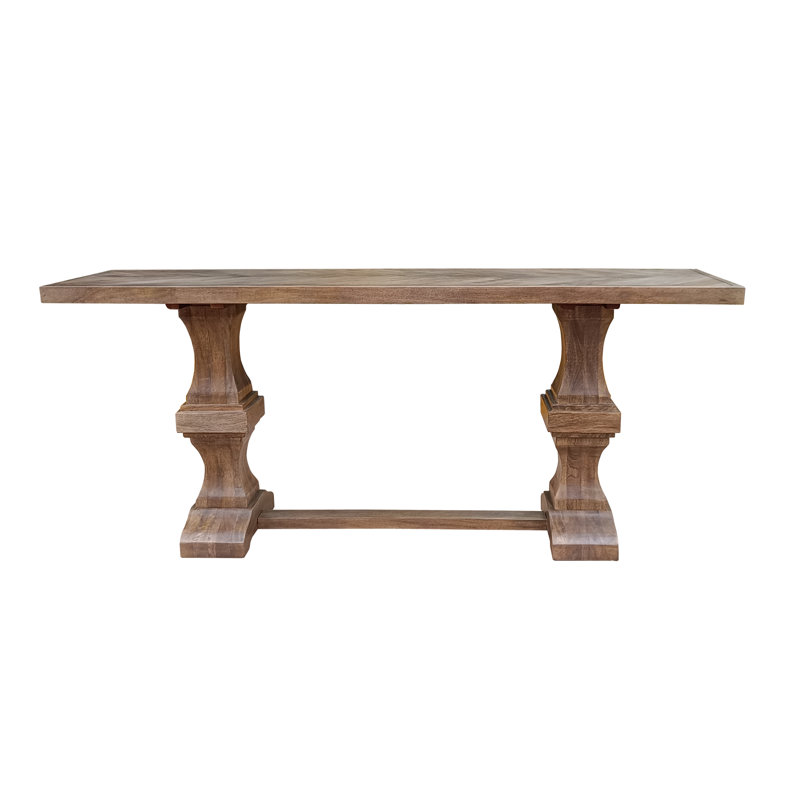 Peru 70'' Solid Wood Console Table, Old Distress Natural