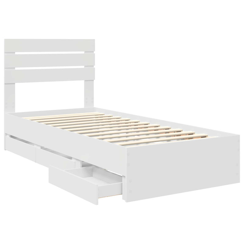 Bed, Small Single (2'6), White