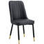2 chaises en cuir PU noir avec des pieds en métal pour une configuration de salon élégante-1066376992-1066376989