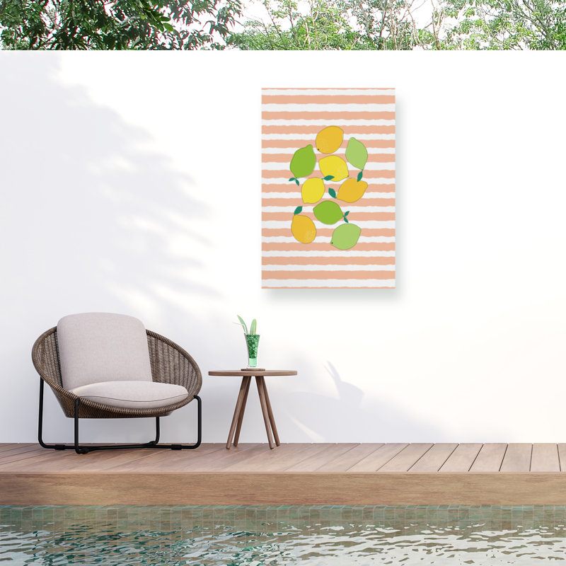 Orara Studio  Citrus Crowd Outdoor  Canvas, 30" H x 47" W