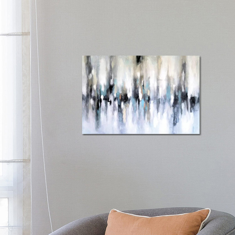 «Abstract Cityscape» par Radiana Christova, impression sur toile tendue, H 18 po x l 26 po x P 1,5 po
