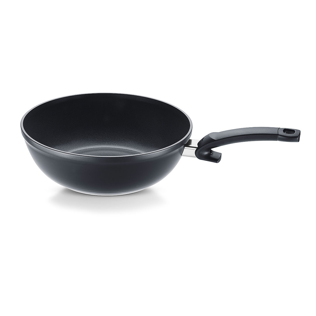 Fissler Ceratal Comfort Ceramic 12 Inch Non-stick Wok, Orbit Black, Made Without Pfas Fissler