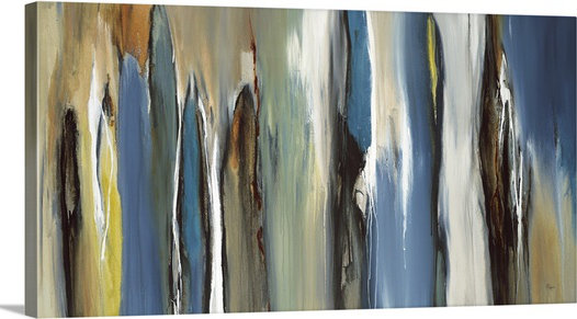 Zyyon Fields of Blue - imprimé, H 15 po x l 30 po x P 1,5 po, Toile