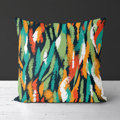 Housse de coussin carrée graffitis