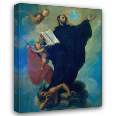 «Saint Ignatius Loyola» par Miguel Cabrera - Art mural sur toile tendue avec châssis