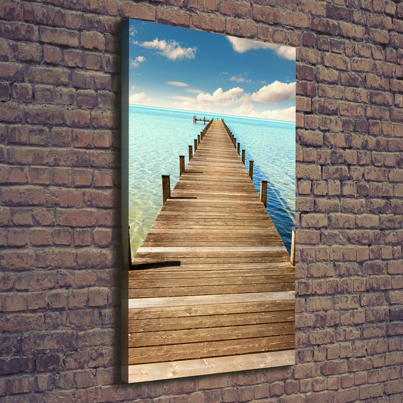 Wooden Pier - Wrapped Canvas Print